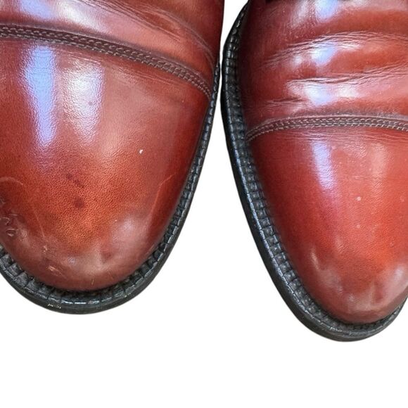 Alden 2488 STRAIGHT TIP BLUCHER OXFORD Walnut Brown Calfskin 12 AC - Picture 8 of 11